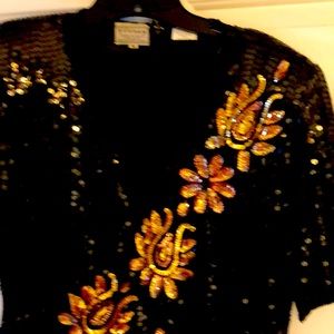 Sequined dress top